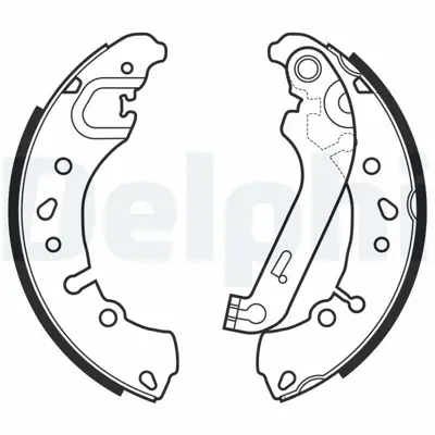 DELPHI LS2151 Arka Fren Balatası Pabucu - Fıesta 17 KTH1BC2200AB