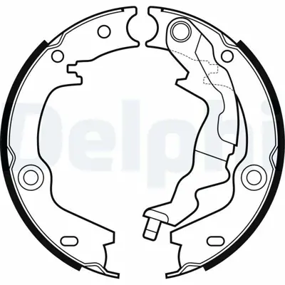 DELPHI LS2161 Arka Fren Pabucu Cerato 01-2009 08-2011 583051MA00