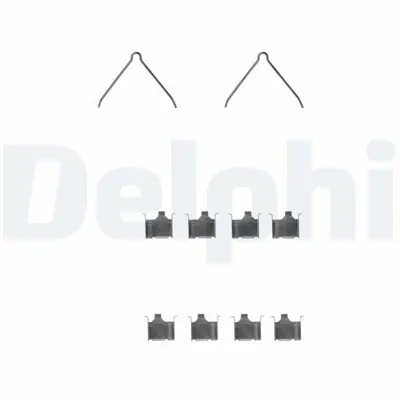 DELPHI LX0229 Fren Balata Montaj Takımı On-Arka Mazda 6 323 626 Rx7 03-89> 126116600, 126116601, 126120200, FDY12649Z