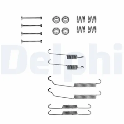 DELPHI LY1102 Fren Pabuc Montaj Takımı Arka    205 309  11 19 5 9 Clıo Clıo Van Express Extra Rapıd 1981 > 7701201823