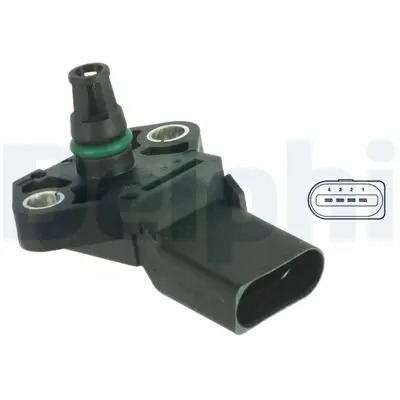 DELPHI PS10118 Basinc Sensoru Map A1 A3 Caddy Golf Vi Jeta Passat Polo Leon Caxa Cnva Bls Axr Agr Bjb Cayb Cayc Cbza Ccta 3G906051D