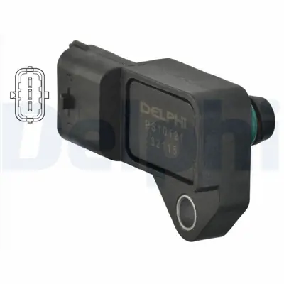 DELPHI PS10121 Map Sensoru (Emme Manıfold Basıncı) Corsa D Z10xep Z12xep Z14xep 24420587