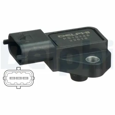 DELPHI PS10145 Map Sensoru Honda Cıvıc 1,7 Cdtı  Astra G H Combo Corsa C Merıva 1.7 Cdtı 6335606