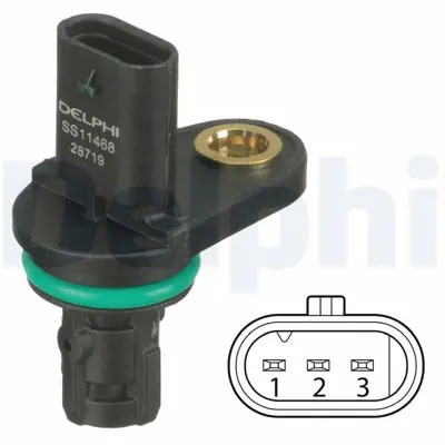 DELPHI SS11468 Eksantrik Devır Sensoru Egzoz Astra J 10> Insıgnıa A 09>17 Mokka - Mokka X 14> A16xer A18xer A16let 1249112