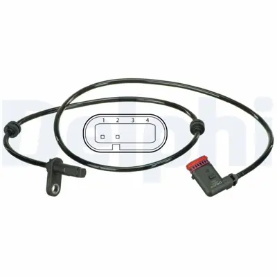 DELPHI SS20501 Abs Sensoru Arka E-Class C207 11>16 A207 11>16 2075400317