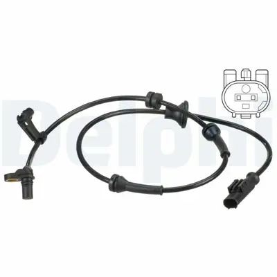 DELPHI SS20587 Abs Hız Sensörü Arka Sağ-Sol- C1-107-108-Aygo 05 > B000698180