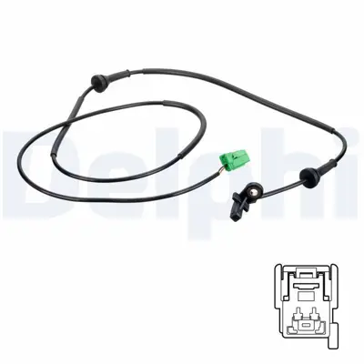 DELPHI SS20623 Arka Abs Sensoru P407 C5 Iii C6 3,0 V6 - 2,2hdi - 2,7hdi - 1,8 - 2,0 - 1,6hdi - 2,0hdi 04> 30773745