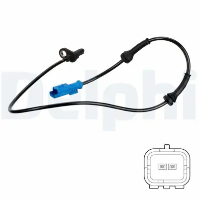 DELPHI SS20744 Abs Kablosu Arka 2008-207-208-301-C3-C3 Picasso-C4 Cactus-C-Elysee- 3641711, 9805066080, 9805066580, 9805006580