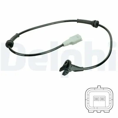 DELPHI SS20745 Abs Sensoru On (Sağ - Sol) P307 Em P307 Ym P3008 Rcz P308 P5008 C4 C4 Ii Ds4 Ds5 4545F5, 4545K3, 9665386780, 4545C1, 9635384780, 9652310580, 454588, 9811802580, 9644966780, 9659058280