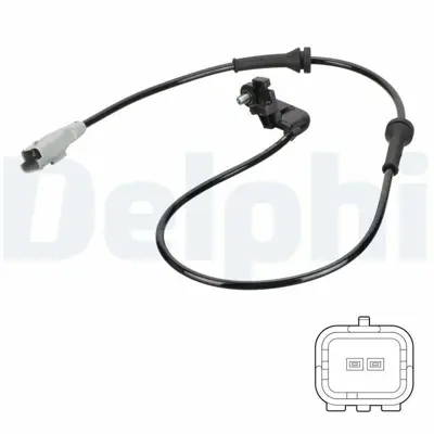 DELPHI SS20763 Tekerlek Hız Sensoru 307 C4 1.4 1.6 2.0 16v 1.4 1.6 2.0 Hdı 02>11 4545F6, 9661974980, 96619749, 9652696980, 96526969, 4545C3, 9670055080