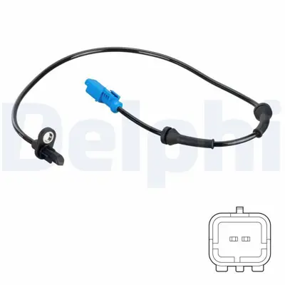 DELPHI SS20769 Abs Sensoru Arka C3 Iı C4 Cactus Ds3 9800035980