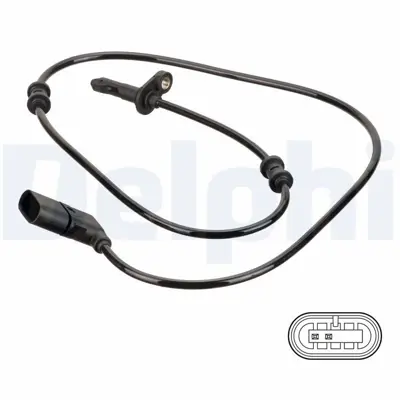 DELPHI SS20813 Abs Sensoru Arka C-Class W205 14> S205 14> C205 15> A205 16> 2059058503