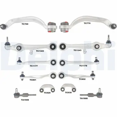 DELPHI TC1900KIT On Takım Kiti (Alumınyum) On      A6  Superb  Passat 11-2000 > 03-2008 4B3498998, 4B3498998S1
