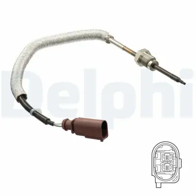 DELPHI TS30162 Egzoz Sıcaklık Sensoru Dızel Partıkul Fıltre On A6 A7 11>14 A8 10>13 Claa Clab Cdtb 59906088BK