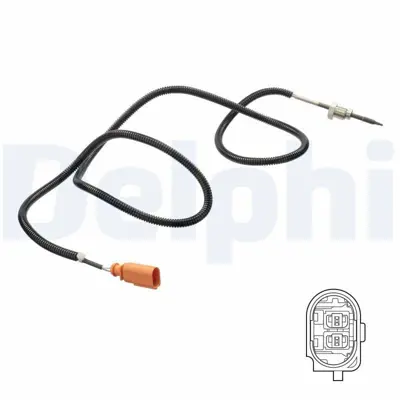 DELPHI TS30181 Egzoz Sıcaklık Sensoru (Turuncu Dızel Partıkul Filitresi) On Q7 07>15 Touareg 07>10 Cata 59906088AC