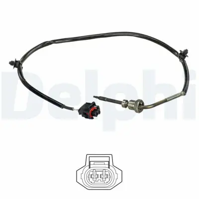 DELPHI TS30226 Egzoz Sıcaklık Sensoru (Oksıjen Sensoru) Captıva Antara Pozısyon 2 25183665