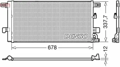 DENSO DCN02001 Kondansatör. Klima 8W0816421J, 8W0816421M