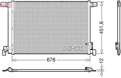 DENSO DCN02008 Kondansatör. Klima 4M0816421B