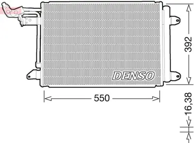 DENSO DCN32032 Denso Dcn32032 Klima Kondanseri 1K0820411H, 1K0820411G, 1K0820411N, 1K0820411D, 1K0820411P, 1K0820411Q, 1K0820411E, 1K0820411F, 1K0820411AK, 1K0820411AH