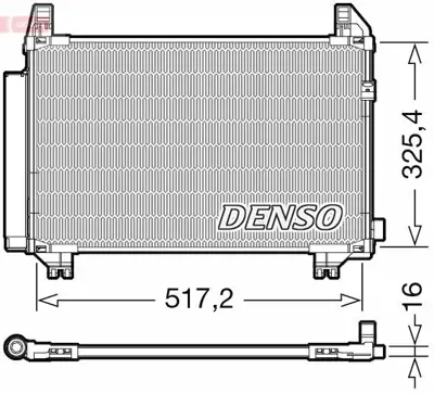 DENSO DCN50107 Kondansatör. Klima 884600D060