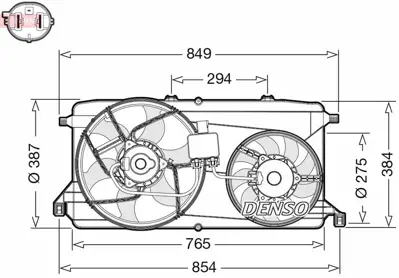 DENSO DER10009 Fan Motoru Cıftlı Transıt 06>14 6C118C607BD