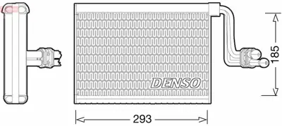 DENSO DEV05002 Evaporator E81 116i-118i-120i- E90 316i-318i-320i 07-11 64119179802