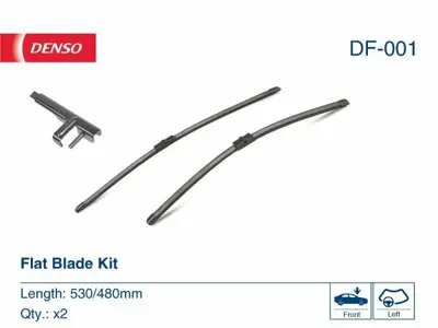 DENSO DF-001 Silecek Süpürgesı Ön Takım 1J1955425B, 1J1955426B, 6Q1955425A, 6Q1955425, 1J1955425A, 1J0998002A, BN8G67330, BN8F67330, B32L67330, B32H67330