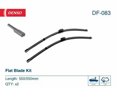 DENSO DF-083 Silecek Süpürgesı Ön Takım A2058205700, A2058204503, 2058205700, 423955426, 4A0955425A, 4A0955427, 4B0955425, 4B7955425G, 4B7955425L, 4F1955425E