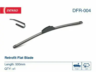 DENSO DFR-004 Silecek Süpürgesı Sağ 1148889, 1611346380, 288903211R, 357955427, 3A1955427, 431955427, 61611387678, 61612151749, 61617004901, 6423L9, 6426HT, 6426R2, 6426R8, 6K0955425E, 6K0955425F, 7701052886, 7711172853, 8D1955427
