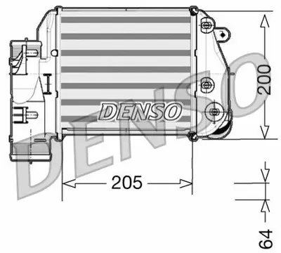 DENSO DIT02025 Radyatör Vw Interkol A6 2004-  2.7-3.0 Tdi Sağ 4F0145806AA, 4F0145806E, 7103045, 96417
