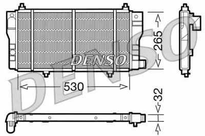 DENSO DRM07002 Motor Su Radyatoru C15 1,9d 95> Olcu: (530*265*32) 1301Y1, 1301Y2, 1330K6, 9620209980, 1301Y3, 1300S3, 1331JE, 133345, 1331Y2, 1301HP