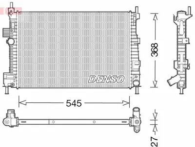 DENSO DRM10009 Radyatör. Motor Soğutması 8V618005CA