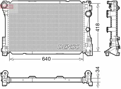 DENSO DRM17115 Motor Su Radyatoru C218 14>17 W212 09>16 S212 10>16 C207 10>16 R172 12> A0995002603