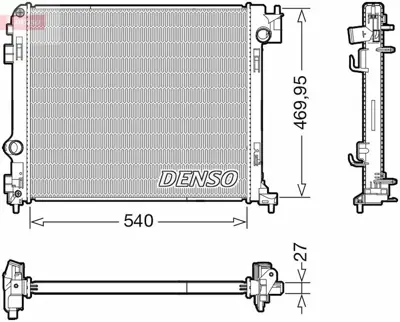 DENSO DRM46065 Radyatör. Motor Soğutması 214104BE0A