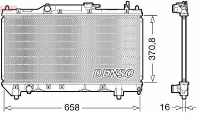 DENSO DRM50117 Radyatör. Motor Soğutması 1640002310