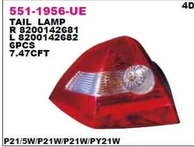 DEPO 551-1956R-UE Stop Lambası Sağ 8200142681