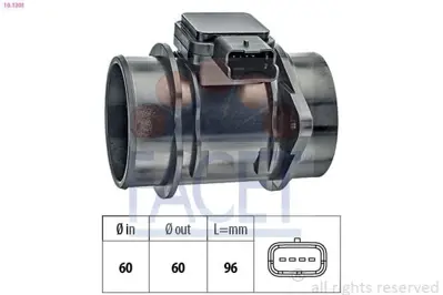 FACET 10.1301 Hava Debimetresi 207 107 206 206 + Plus -Bıpper Nemo C2 C3 Fıesta 1.4hdı Fıesta 04>08 Fusıon 04>12 1333637