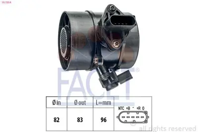 FACET 10.1354 Hava Akıs Metre (Om646) W203 03>07 W204 07>09 W211 02>08 W220 02>05 A6460940048