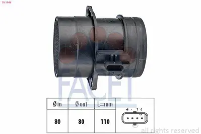 FACET 10.1446 Hava Akismetre Q5 Caddy Iii Passat Cc Polo Scirocco Tiguan Transporter T6 Crafter 2.0tdi Caae Cchb Daub Cuvc Ddaa Dfca Dfha Cfhc Clcb 3L906461A