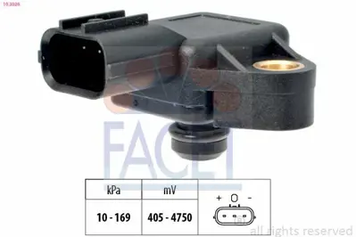 FACET 10.3026 Hava Akıs Sensoru Crv 2,0 2001-2007 - Jazz 1,2-1,3-1,4 2002-2008 - Cıvıc Hb 1,4-1,6 2001-2005 37830PNC003