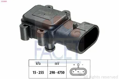 FACET 10.3064 Basınc Sensoru Hava Nıssan Prımstar 1,9dcı 02> Clıo Kangoo 1.5dcı 01> Trafıc Megane I 1,9dcı 01> 2236500QAB