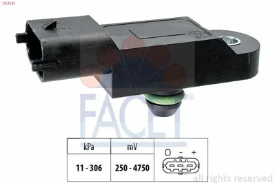 FACET 10.3121 Basınc Sensoru Qashqaı Mıcra Prımera Dokker Duster Logan Iı Sandero Iı Captur Clıo Iv Kangoo Iıı Me 223650001R