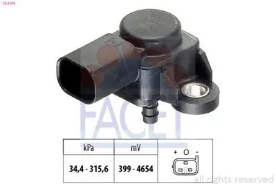 FACET 10.3165 Basınc Sensoru (Map) W169 04>12 W245 05>11 W204 07>14 W211 02>08 W212 09>15 Sprınter 906 06>16 71775581