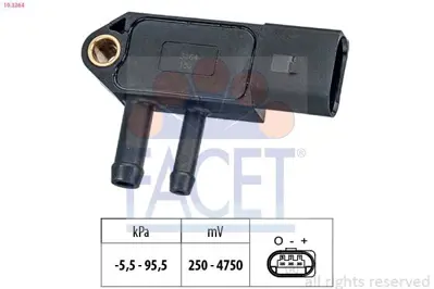 FACET 10.3264 Fark Basınc Sensoru Caddy Iıı-Golf V-Golf Vı-Plus-Jetta Iıı-Passat 1,9-2,0tdı-Crafter-T5-Polo-Tıguan 76906051A