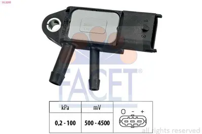 FACET 10.3291 Katalızor Isı Sensoru Volvo C30 Iı C70 Iı S40 Iı S60 Iı S80 137409