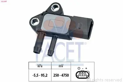 FACET 10.3297 Eksoz Basinc Sensoru Caddy Iii Golf V Golf Vi Plus Jetta Iii Passat 1.9 2.0tdi Crafter T5 Polo Tiguan Asb Akn Bmc Bng Bpp Ble Bwf Cbwa 7Z906051, 7Z906051A, 4F0131552AK, 76906051A, 76906051C, 3G906051H, 3G998059, 3G906051, 3G906051A, 4E0131552AH