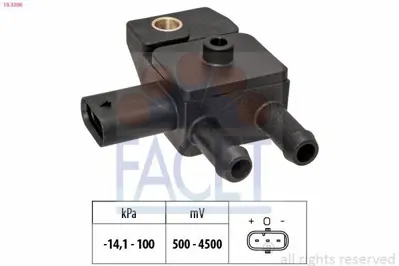FACET 10.3306 Egzoz Basınc Sensoru Bmw F10 F20 F30 E60 E90 N47n 08>16 13627805758