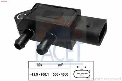 FACET 10.3318 Basınç Sensörü Vw 1.6 Tdi 2013- Clh 03L906051B