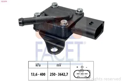 FACET 10.3319 Egzoz Sıcaklık Sensoru Bmw N47 N57 M57 E81 E87 E82 F07 E90 E60 F10 E83 E84 E53 E70 E71  13627808013