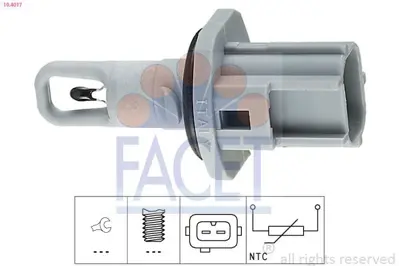 FACET 10.4017 Hava Fıltre Sıcaklık Sensoru Connect 02>13 1.8tdcı Fıesta 1.4 1.6 95>02 Mondeo 2.0 16v 92>00 Mazda I F5AF12A697AA, 1E0318845, 1F2018845, 3477940, F5AZ12A697A, F5AZ12A648A, 5306503, 3F1Z12A648A, F6ZZ12A697A